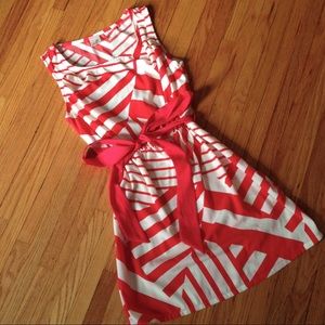 Coral and cream Jella Couture dress